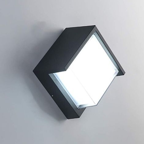Applique da esterno moderna a LED da 7W, impermeabile IP65, in alluminio antracite. (1/5)