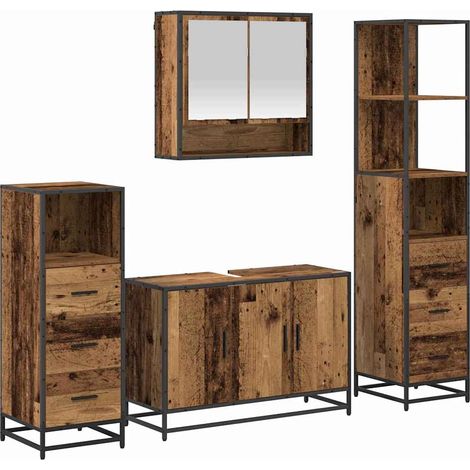 Maison Exclusive - Badezimmermöbel-Set mit Schubladen 4 pcs Altho