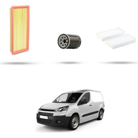 Kit tagliando 3 filtri compatibile con Citroen Berlingo II 1.2 pureTech 81kw dal 2016 (1/5)