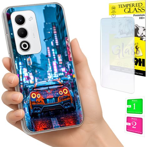 Coque pour Oppo A5 5G avec protection photo, coque arrière et verre trempé 9H (1/5)