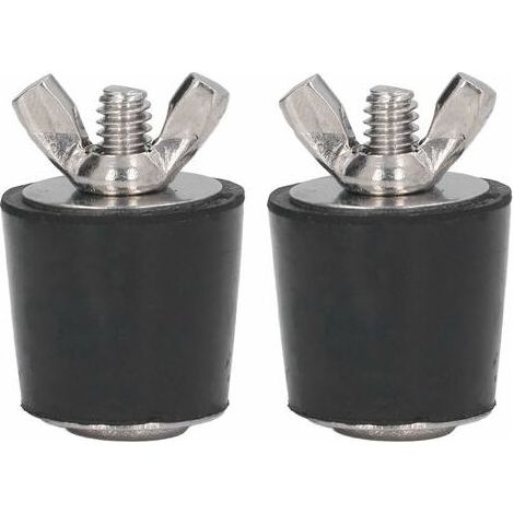 Bouchons en Caoutchouc pour piscines, 2 pièces Bouchons en Caoutchouc pour Piscine hivernage Bouchon Conique Accessoires de Piscine 25mm (1/5)