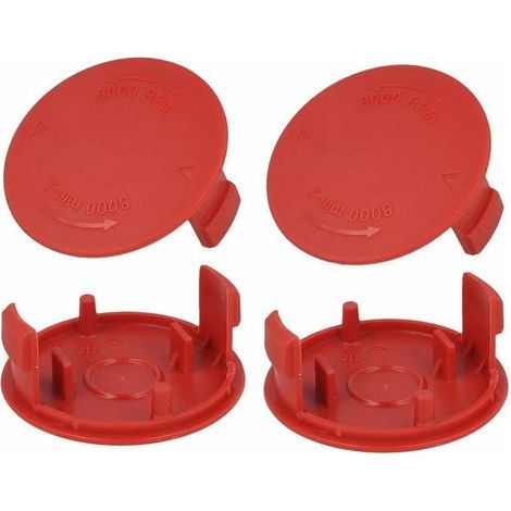 Paquete de 4 cubiertas para carretes ALOVEZ para desbrozadora Bosch AFS 23-37, (1/4)
