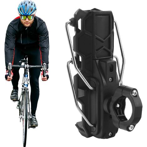 Porte-gobelet de moto – Porte-bidon de vélo de taille réglable, porte-gobelet pour bouteilles, cage à boire pour poussette, moto, vélo, scooter, fauteuil roulant (1/5)