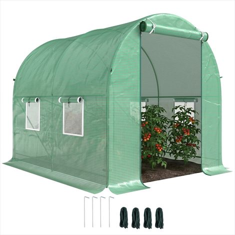 Serre de jardin Serre tunnel de jardin 5 m² acier renforcé (1/5)