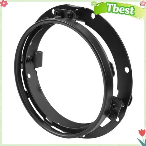 Tbest Support de montage de phare LED LED Phare Support De Montage Moto Phare Anneau Durable En Métal Fer Rond Support auto capot (1/5)