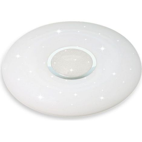 Plafoniera LED Rotonda 40W con Telecomando Cambia Colore 3 in 1 Effetto Stellato d: 393mm h: 75mm Dimmerabile (1/5)