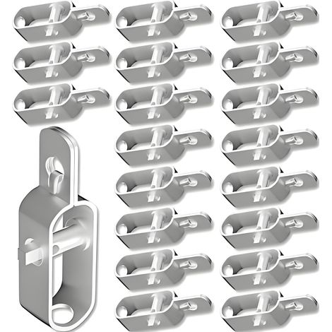 Lot de 20 Tendeur de Clôture Tendeurs à Fil Barbelé Longeur 3 105mm Raidisseur Acier Connecteurs Zingués et Revêtus de Kit de Tendeur de Corde de Fer WR6 DA219 (1/5)