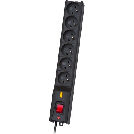 Lestar lx 610 g-a, Überspannungsschutz, 1,5m, schwarz 6 Steckdose(n) 230 V