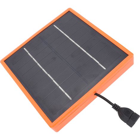 Chargeur solaire USB pliable 10 W 5 V en silicium monocristallin pour la randonnée, le camping et les voyages - 1 port (1/5)