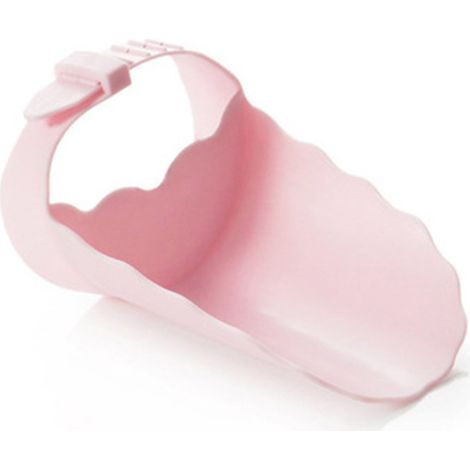 Extension de robinet pour enfants PP polyvalente pour le lavage des mains des tout-petits Extension de robinet d'eau pour la maison rose (1/5)
