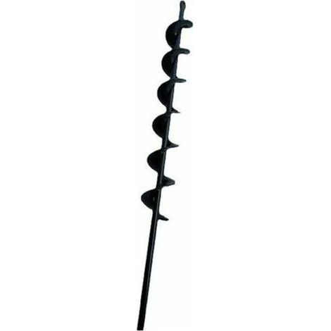 Le noir foret hélicoïdal à tarière pour bêcheur de terre de plantation de jardin 50mm×450mm.,