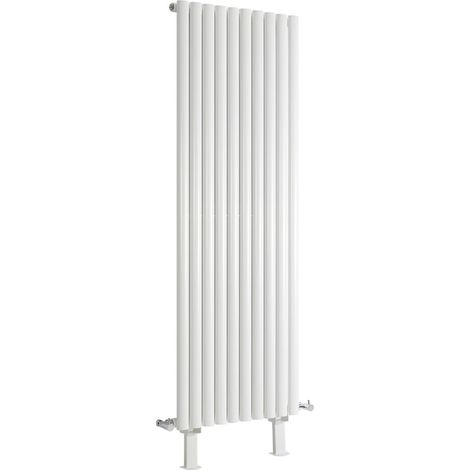 Hudson Reed Vitality - Radiateur Vertical sur Pieds Moderne Blanc - 178cm x 59cm