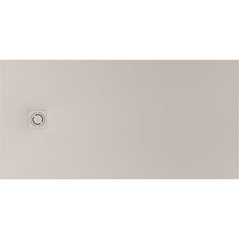 Receveur de douche extra plat en Stonex® Terran-N+Grille Twist - 1000x900mm - Beige (1/2)