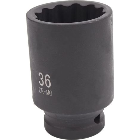 Vaso 36 mm 12 caras para Bujes largo 1/2" Impacto