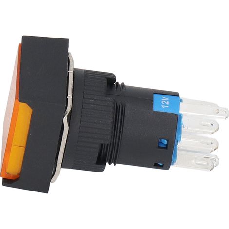 Lot de 25 interrupteurs à bouton-poussoir électriques avec témoin lumineux pour équipements industriels, 12 V CA/CC. (1/5)