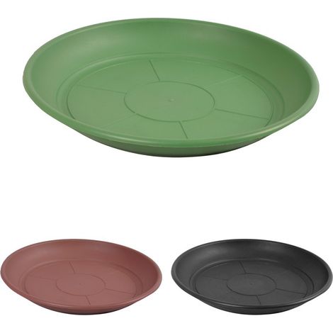 Maceta Mediterranea Circular de plástico para plantas y flores Drenaje incorporados