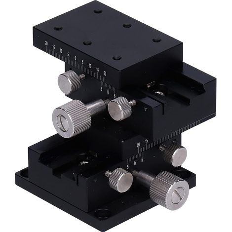 Dovetail guide, Sliding table, Manual fine adjustment (1/5)