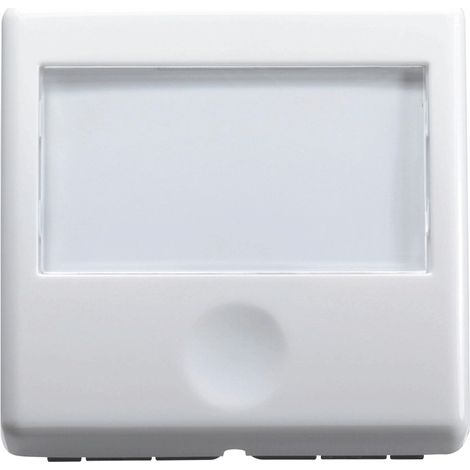 PULSANTE CON PORTANOME 'SYSTEM' 2 moduli - 1P NA 250V - Bianco