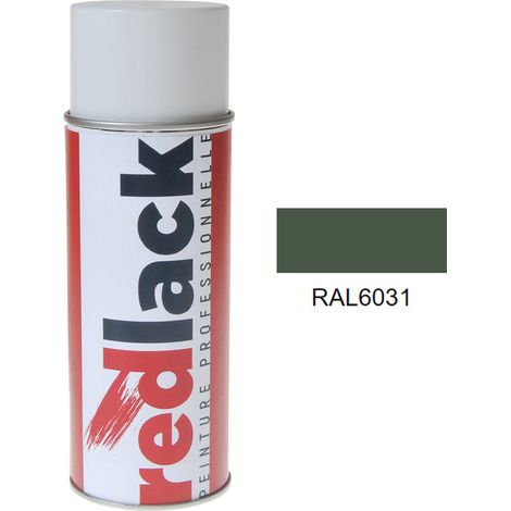 Bomboletta di Vernice spray 400ml – RAL 6031 – Verde Camouflage Bronzo – lucida – multisupporto – Redlack