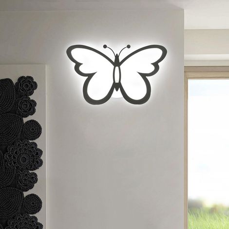 Applique murale moderne à LED en forme de papillon pour chevet, couloir, éclairage mural, décoration de la maison (1/5)