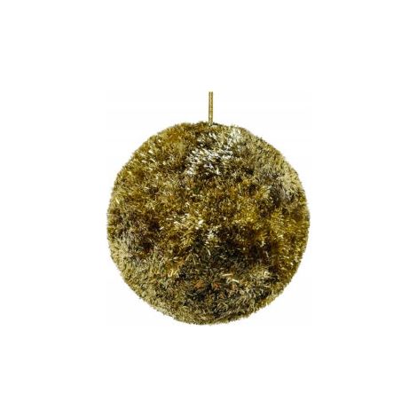 WESTWING Shishi Lametta-Weihnachtsbaumschmuck, Gold, 8 cm