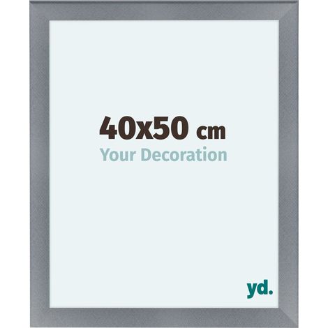 yd. - Cadre photo 40x50 - Aluminium Brosse - MDF - Como (1/5)