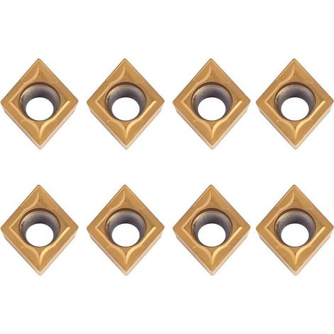 CCMT09t304 Plaquette Carbure CCMT32.5 Lot de 10 Fraises en Métal dur CNC pour Outil de Tour (1/4)
