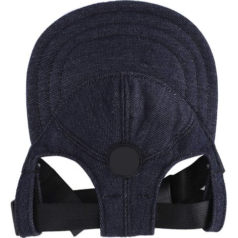 Casquette de Baseball pour Chien avec Trous pour Oreilles, Chapeau de Protection Solaire Réglable, Tissu Oxford, pour Chiens de Petite, Moyenne et Grande Taille (Tour de tête 33,5-37 cm) (1/5)