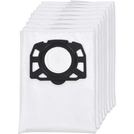 Lot de 8 sacs filtrants en non-tissé de rechange pour aspirateur eau et poussière Kärcher WD4 WD5/Premium/MV4/MK5/MV6 (1/4)