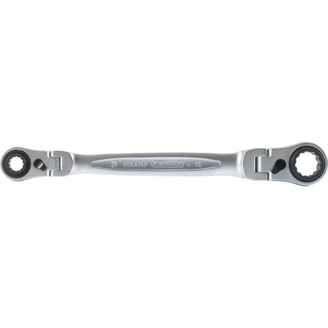 4 in 1 GEARplus umschaltbar Gelenk-Doppel-Ringschlüssel, 10x13-17x19mm