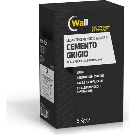 WALL CEMENTO POLVERE GRIGIO 5 KG (1/2)