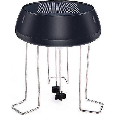 Une fontaine solaire pour l'abreuvement des oiseaux, équipée d'une pompe à eau un agitateur d'eau solaire maintient l'eau du bassin de jardin propre. (1/5)
