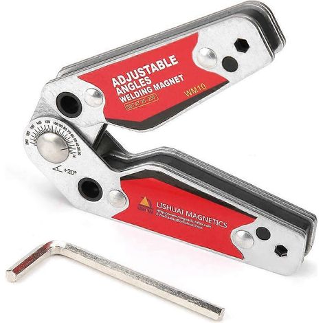 Support de soudage magnétique à angles réglables (20-200°), accessoires de soudage pour support de soudage magnétique (1/5)