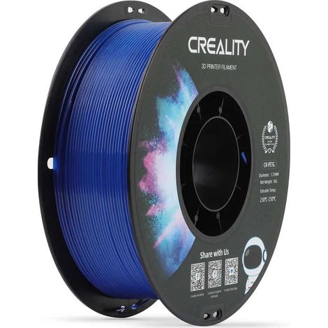 CREALITY CR-PETG Filament Blue, 3D-Kartusche (blau, 1 kg, 1,75 mm, auf Rolle) (3301030032) (1/3)