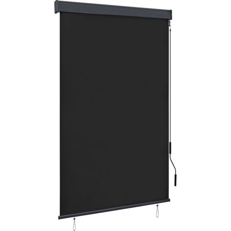 Vidaxl – Store roulant manuel 120 x 250 cm – Tissu polyester respirant avec revêtement PA – Mécanisme à manivelle – Blocage des UV (1/7)