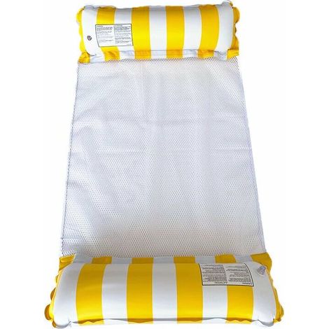 Hamac de bain : hamac aquatique ultra-léger, partie tête et pieds gonflables (matelas pneumatique avec filet) KLB-AquaForge (1/2)