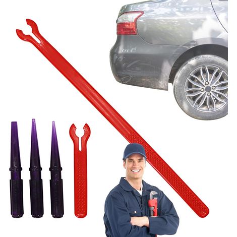 Kit de réparation de Bosses de Voiture, Marteau de réparation de carrosserie Automobile pour Pare-Chocs de Porte, réfrigérateur, Ordinateur, Maison, Garage, Atelier d'entretien (1/5)