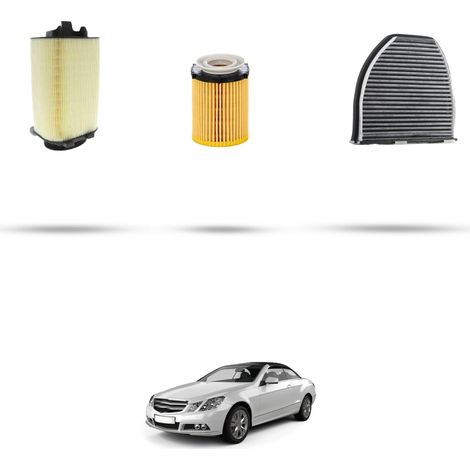 Kit tagliando 3 filtri compatibile con Mercedes E Coupe Cabrio (A207,C207) 200 135kw dal 2009 (1/5)