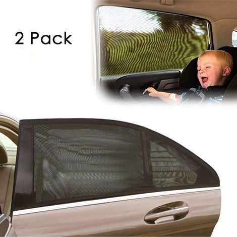Parasole per bambini in auto (2 pezzi), parasole universale per finestrini laterali, blocca il 98% delle radiazioni UV (1/5)