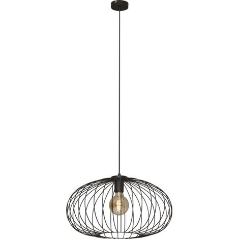 Suspension Noire Revox 60w Design Moderne, éclairage Puissant Et Ajustable. - Revox