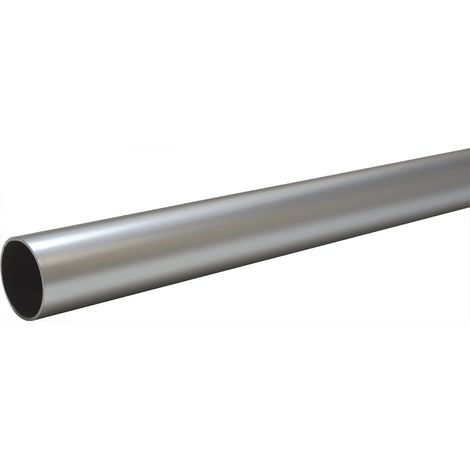 Schrankrohr (Garderobenstange) rund ø 25 mm Länge 1000 mm, Stahl verchromt matt