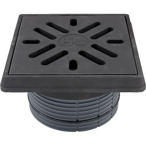 Erweiterung mit Gussrahmen und Gitter d 195mm/260x260mm/226x226