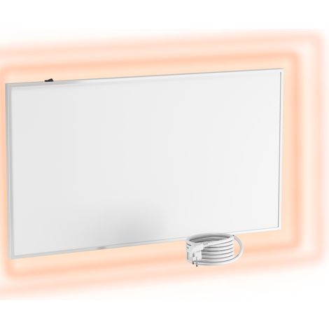 UMBRELLA® Panel calefactor de pared por infrarrojos [SIN TERMOSTATO] – Calefacción por infrarrojos para montaje en pared – Calefactor de infrarrojos de carbono cristal – Apto para baño – (Modelo F450- (1/5)