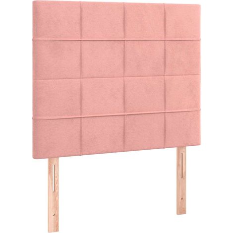Maison Exclusive - Cabecero de cama rosa 80x5x118/128 cm Terciope (1/5)