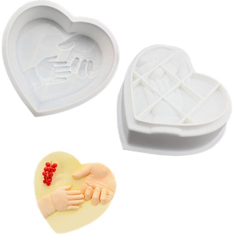 Moldes de silicona seguros con forma de corazón - JSC2947 (1/2)