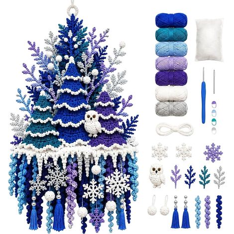 Makramee Türbehang DIY Set Halloween Weihnachten Fensterdeko – für eine heimelige Adventszeit (1/5)