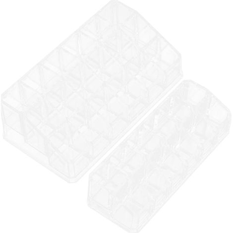 Organisateur de rouges à lèvres transparent en plastique PS (1/5)