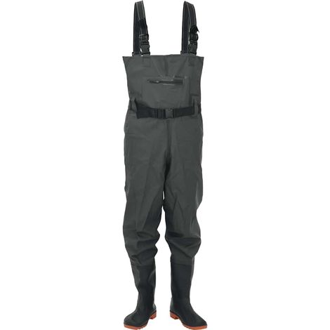 Cuissardes avec bottes et ceinture vert foncé taille 45