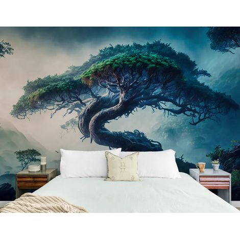 Papier Peint Forêt - Arbre Ancestral Mystique - 150 x 250 cm (1/2)