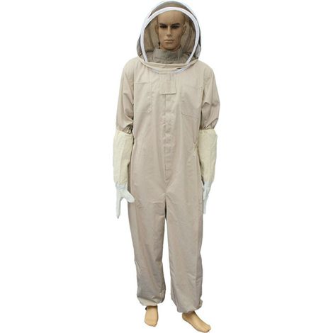 Imkeranzug mit Handschuhen, Schutzanzug für Imker, Imkeranzug, Imkerausrüstung, Overall, Imkerkleidung (1/5)